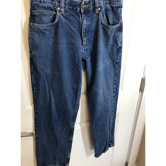 Carhartt Jeans Men 32x28 Blue Denim Rugged Flex Relaxed Fit Workwear Tag 34x32 - Picture 3 of 8